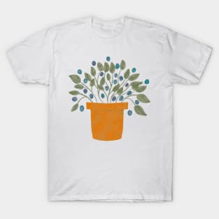 Yellow sunshine flower pot T-Shirt